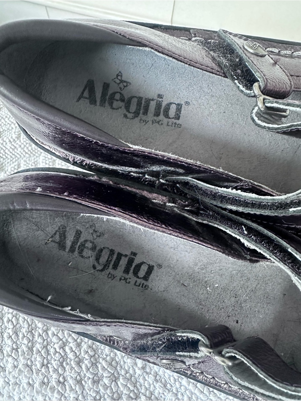 Alegria Metallic Bronze Taupe Mary Jane Shoes - Picture 5 of 10